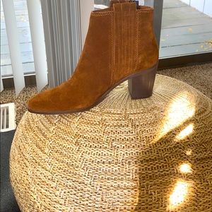 Brand new Mango leather boots!!